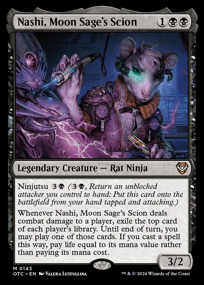 Nashi, Moon Sage's Scion 143/342 (Commander: Outlaws of Thunder Junction)  | Good Games North