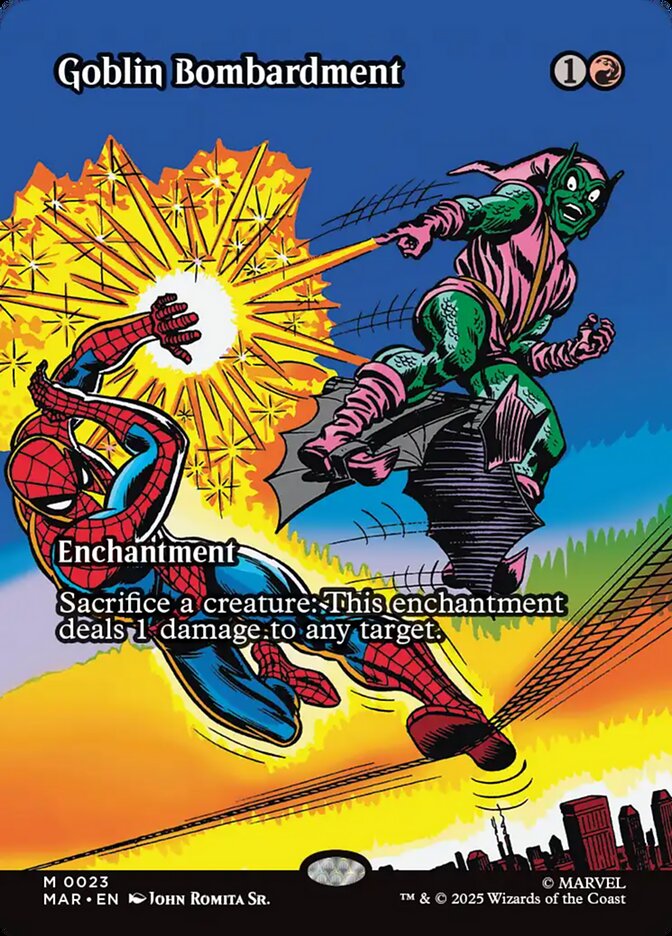 Goblin Bombardment Borderless 23 (Marvel Universe Eternal-Legal)  | Good Games North