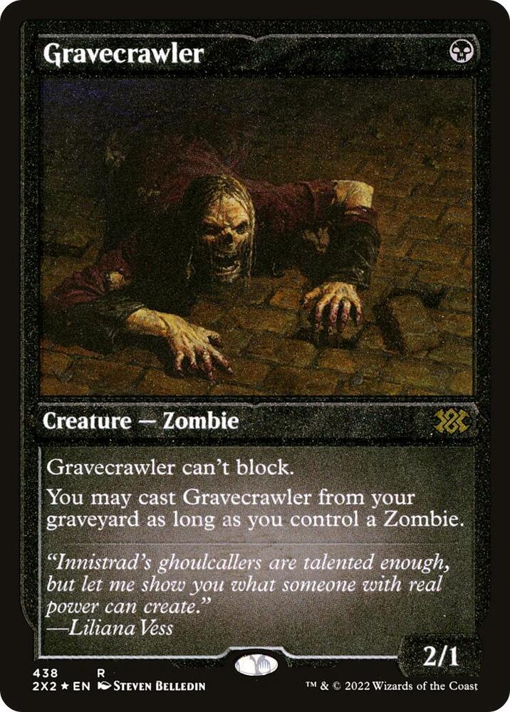 Gravecrawler Foil Etched (Double Masters 2022)  - Foil | Good Games North