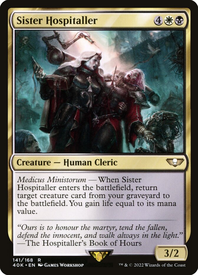 Sister Hospitaller (Universes Beyond: Warhammer 40,000)  | Good Games North