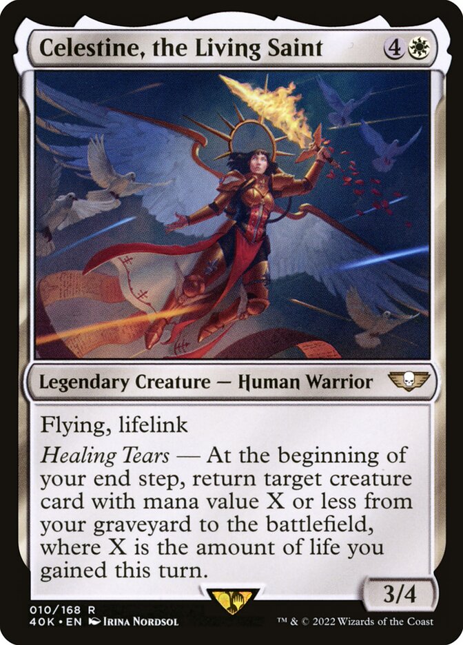 Celestine, the Living Saint (Universes Beyond: Warhammer 40,000)  | Good Games North