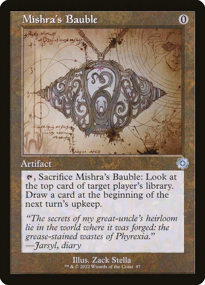 Mishras Bauble Schematic 97 (The Brothers' War: Retro Frame Artifacts)  - Foil | Good Games North