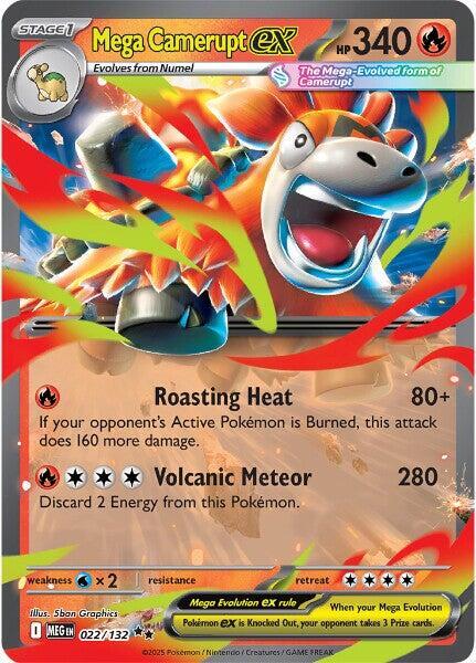 Mega Camerupt ex 022/132 (ME01: Mega Evolution)  - Holofoil | Good Games North