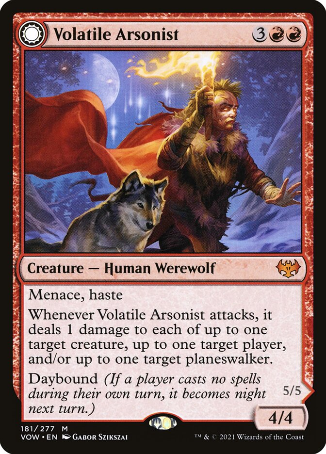 Volatile Arsonist // Dire-Strain Anarchist (Innistrad: Crimson Vow)  | Good Games North
