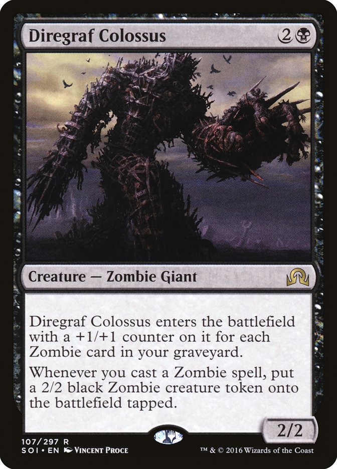 Diregraf Colossus 107 (Shadows over Innistrad)  - Foil | Good Games North