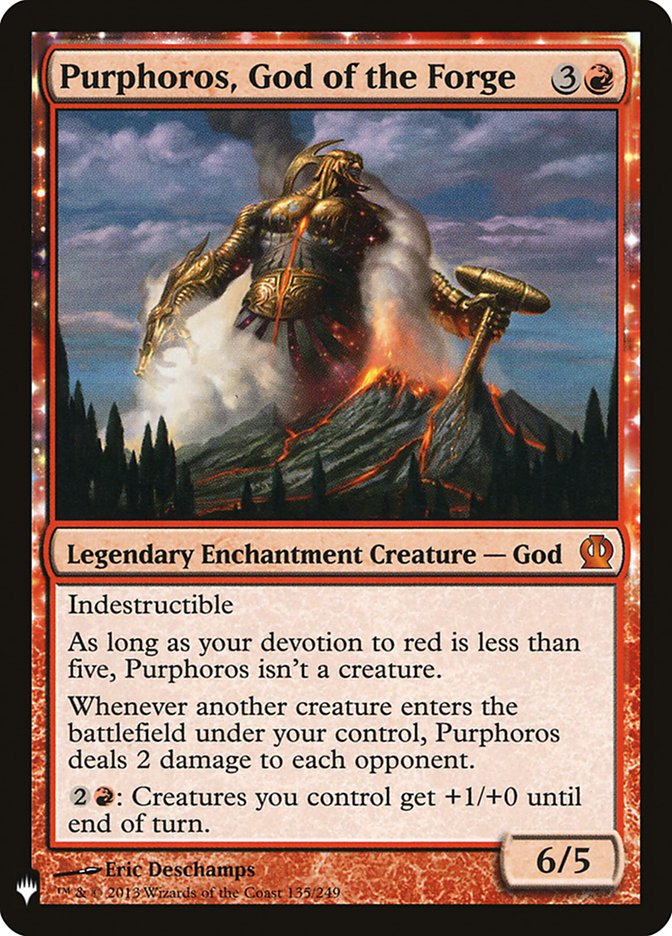 Purphoros, God of the Forge (The List Reprints)  | Good Games North