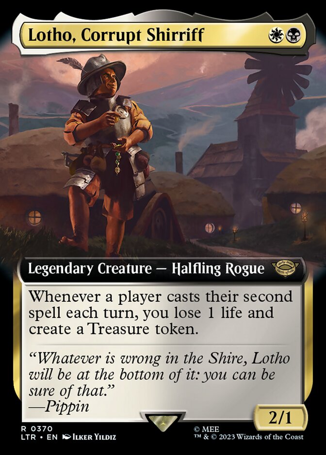 Lotho, Corrupt Shirriff 370/281 (Universes Beyond: The Lord of the Rings: Tales of Middle-earth)  - Extended Art | Good Games North