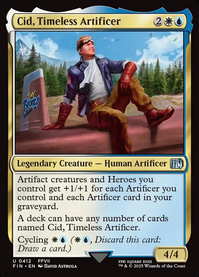 Cid, Timeless Artificer 412/309 (FINAL FANTASY)  - Foil | Good Games North
