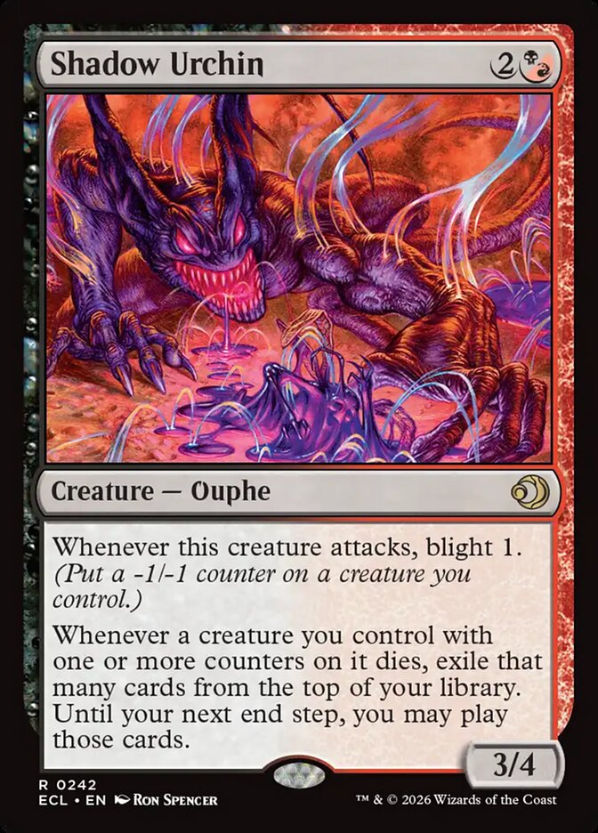 Shadow Urchin 242/273 (Lorwyn Eclipsed)  - Foil | Good Games North