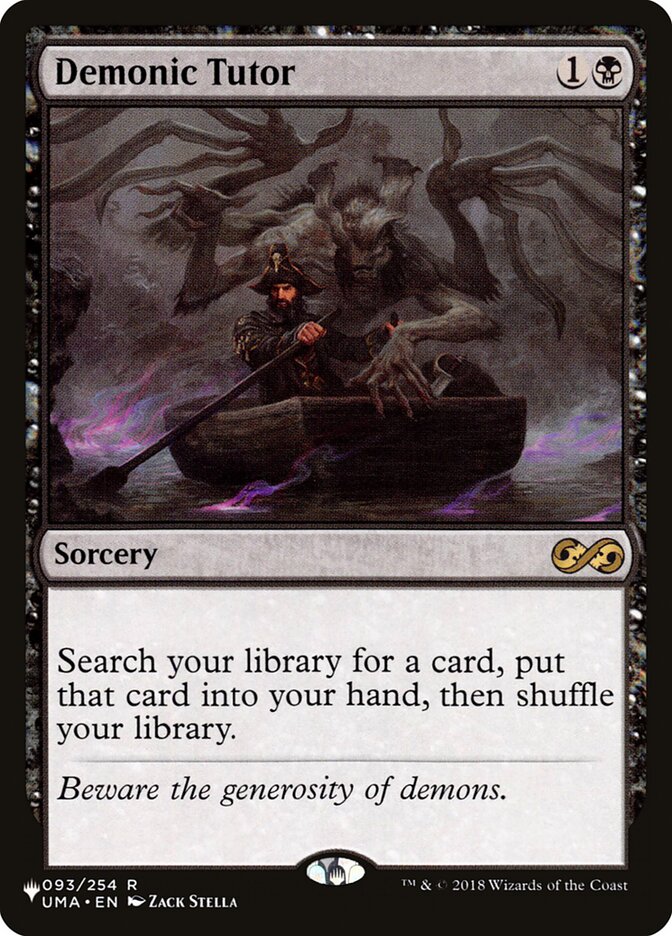 Demonic Tutor UMA-93/5075 (The List Reprints)  | Good Games North