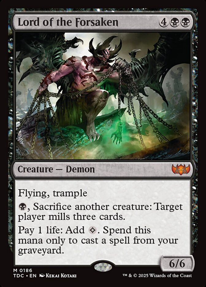 Lord of the Forsaken 186 (Commander: Tarkir: Dragonstorm)  | Good Games North