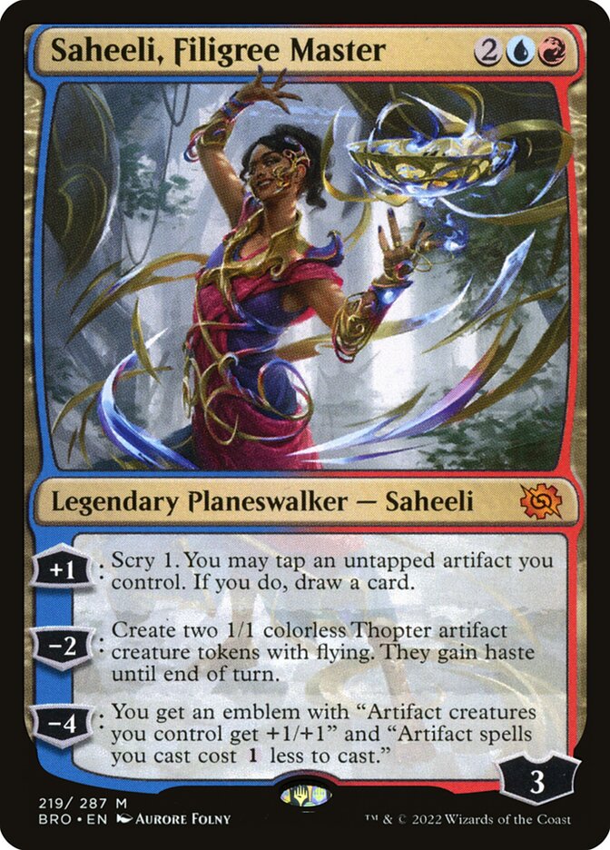 Saheeli Filigree Master 219 (The Brothers' War)  | Good Games North