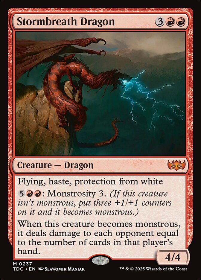 Stormbreath Dragon 237 (Commander: Tarkir: Dragonstorm)  | Good Games North