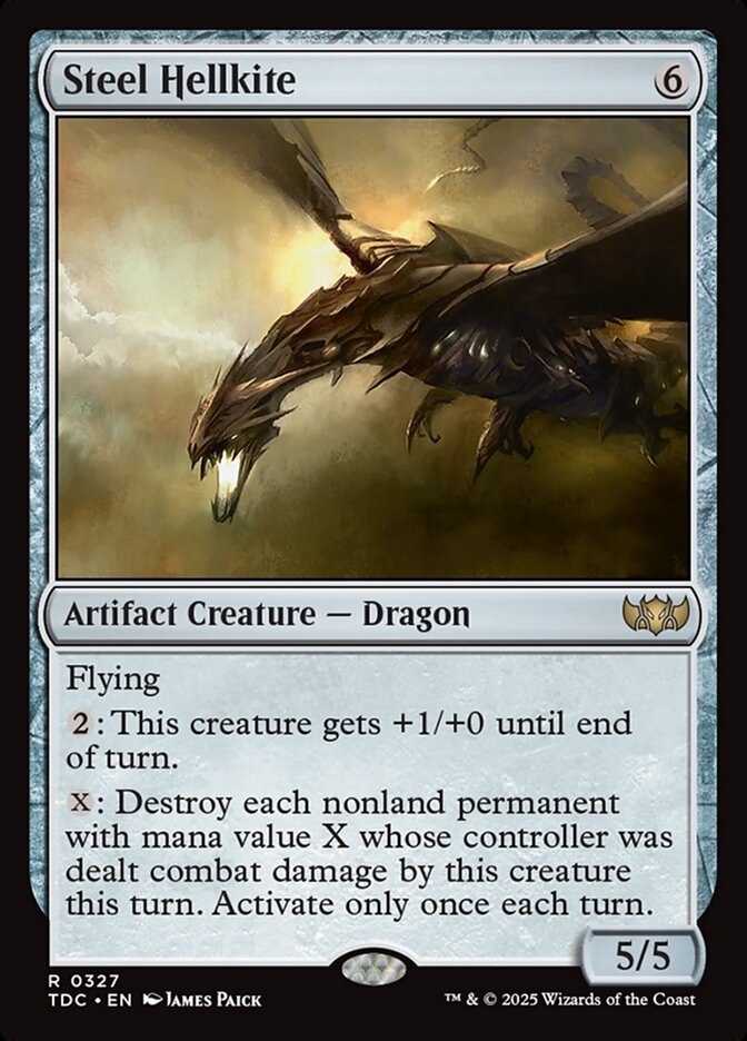 Steel Hellkite 327 (Commander: Tarkir: Dragonstorm)  | Good Games North