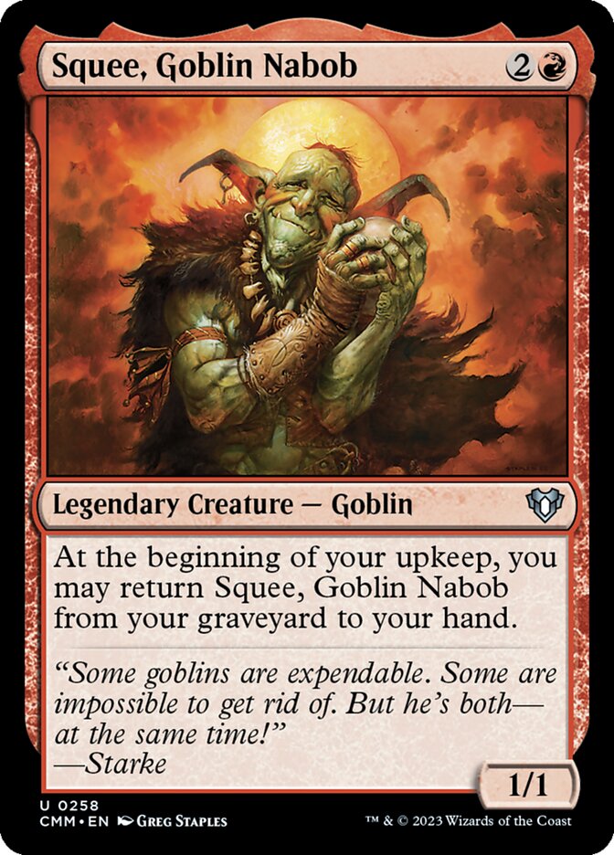 Squee, Goblin Nabob 258/451 (Commander Masters)  | Good Games North