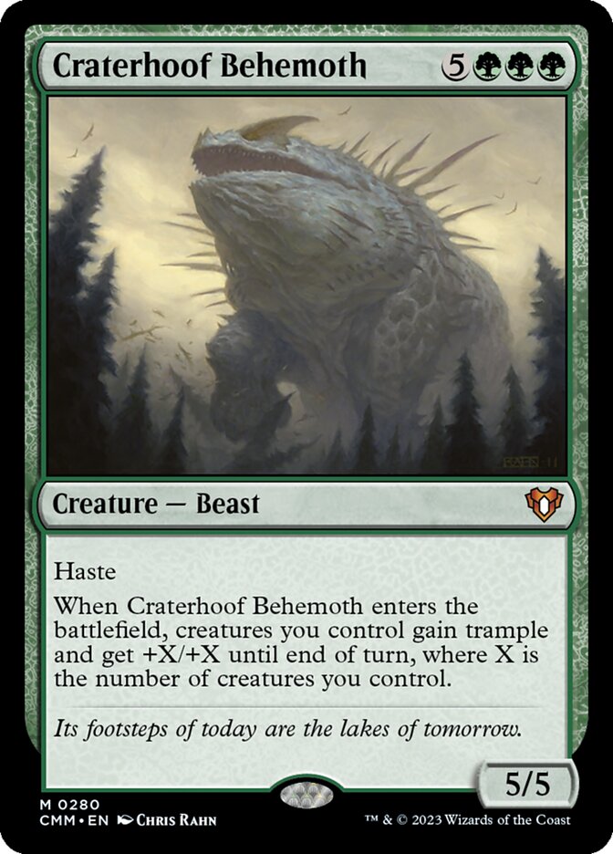 Craterhoof Behemoth 280 (Commander Masters)  | Good Games North