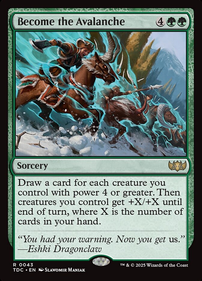 Become the Avalanche 43 (Commander: Tarkir: Dragonstorm)  | Good Games North