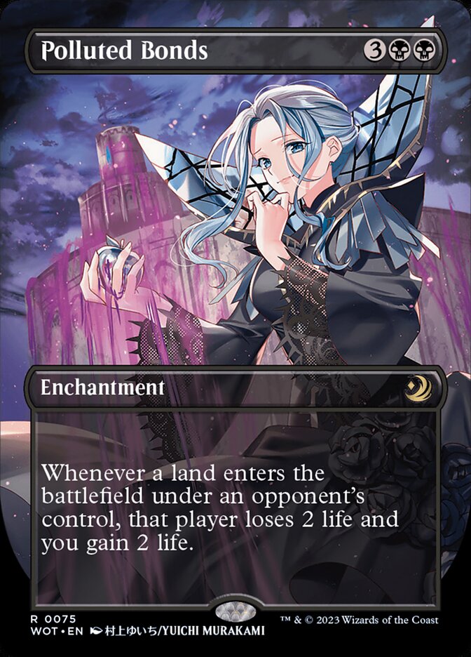 Polluted Bonds 75/63 (Wilds of Eldraine: Enchanting Tales)  - Borderless | Good Games North
