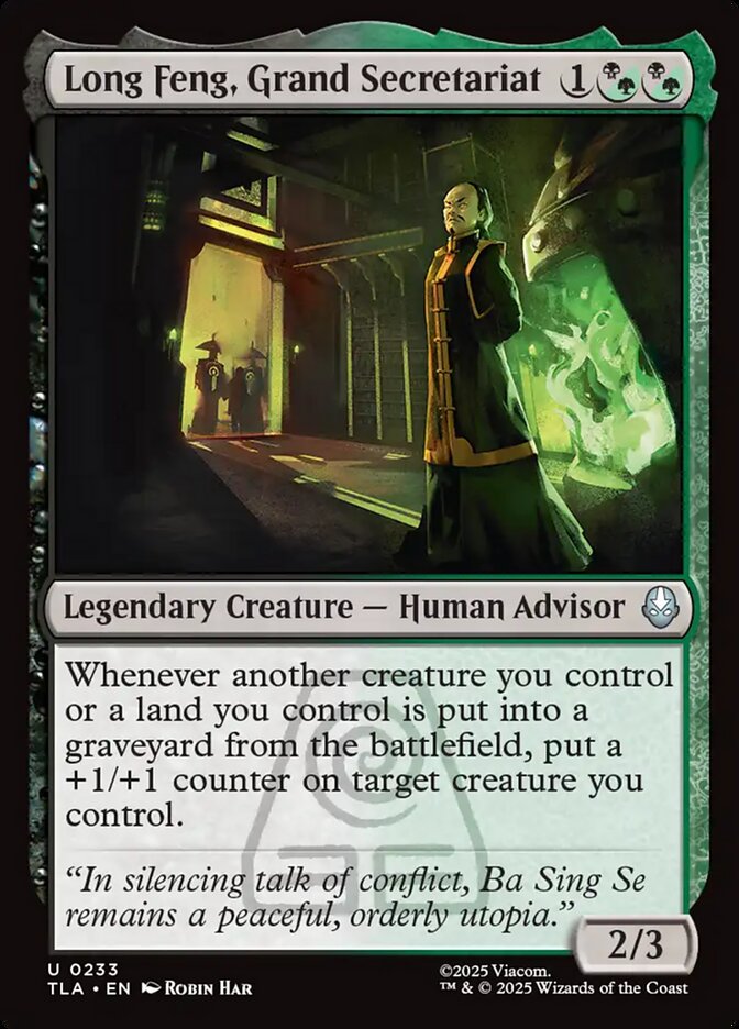 Long Feng, Grand Secretariat 233 (Avatar: The Last Airbender)  - Foil | Good Games North