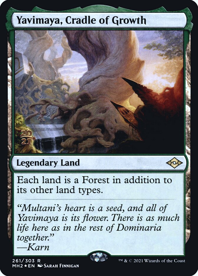 Yavimaya, Cradle of Growth 261s/86 (Prerelease Cards)  - Foil | Good Games North