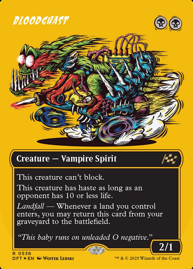 Bloodghast 536/291 (Aetherdrift)  - Borderless First-Place Foil | Good Games North