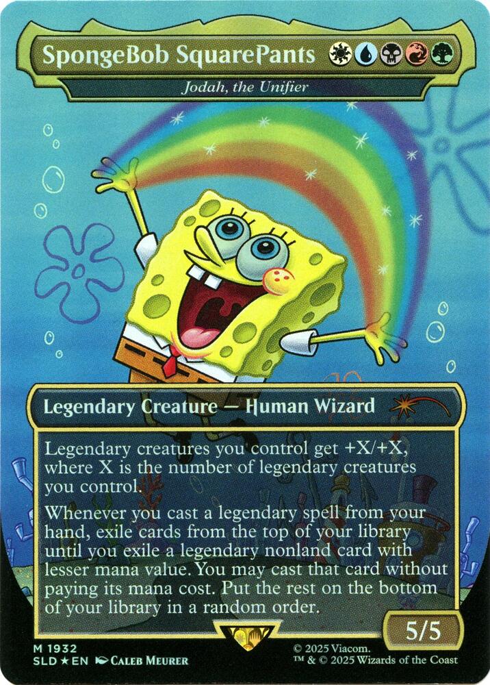 SpongeBob SquarePants Jodah the Unifier Rainbow Foil (Secret Lair Drop Series)  - undefined | Good Games North