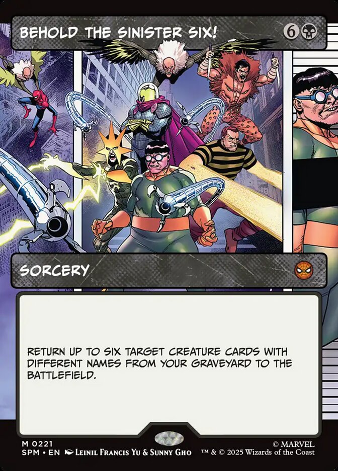 Behold the Sinister Six! 221/198 (Marvel's Spider-Man)  - Showcase | Good Games North