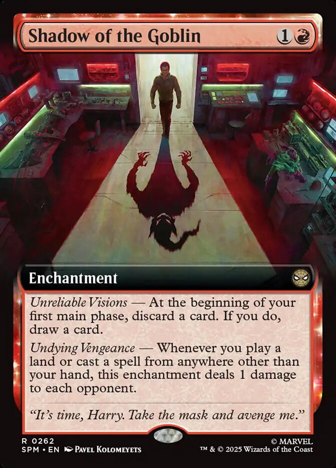 Shadow of the Goblin 262/198 (Marvel's Spider-Man)  - Extended Art | Good Games North