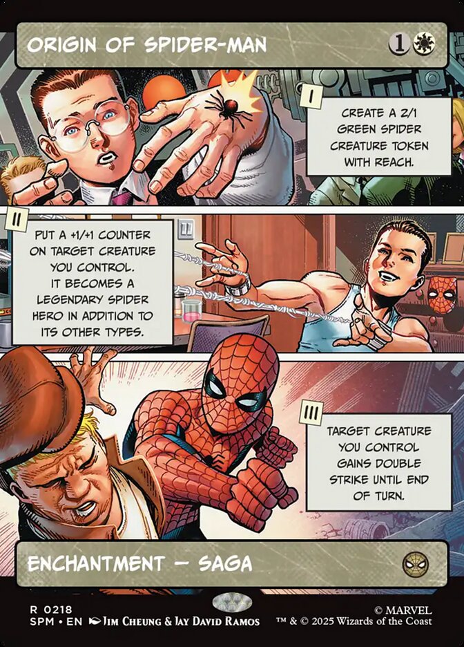 Origin of Spider-Man 218/198 (Marvel's Spider-Man)  - Showcase Foil | Good Games North