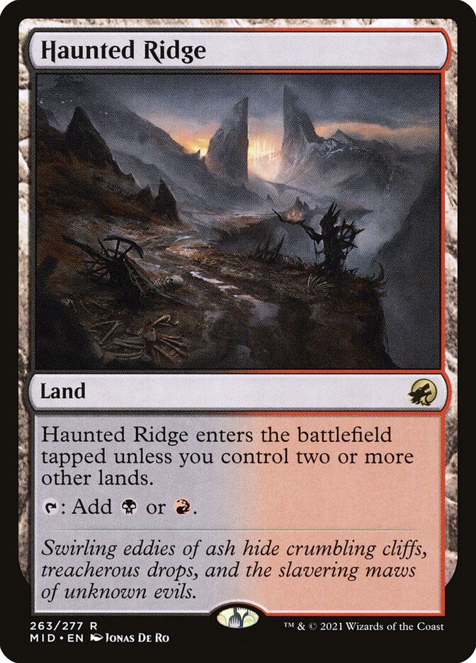 Haunted Ridge 263/277 (Innistrad: Midnight Hunt)  | Good Games North