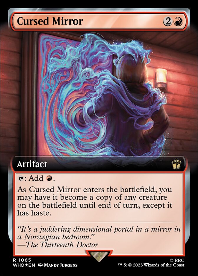 Cursed Mirror 1065/331 (Universes Beyond: Doctor Who)  - Extended Art Surge Foil | Good Games North