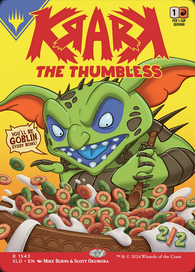 Krark, the Thumbless 1543/1 (Secret Lair Drop Series)  - Borderless Foil | Good Games North