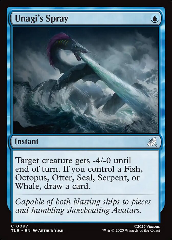 Unagi's Spray 97/317 (Avatar: The Last Airbender: Eternal-Legal)  - Foil | Good Games North
