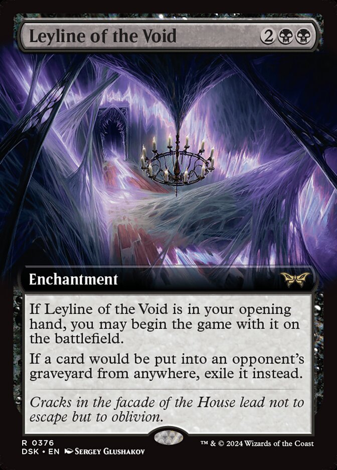 Leyline of the Void 376 (Duskmourn: House of Horror)  - Extended Art Foil | Good Games North
