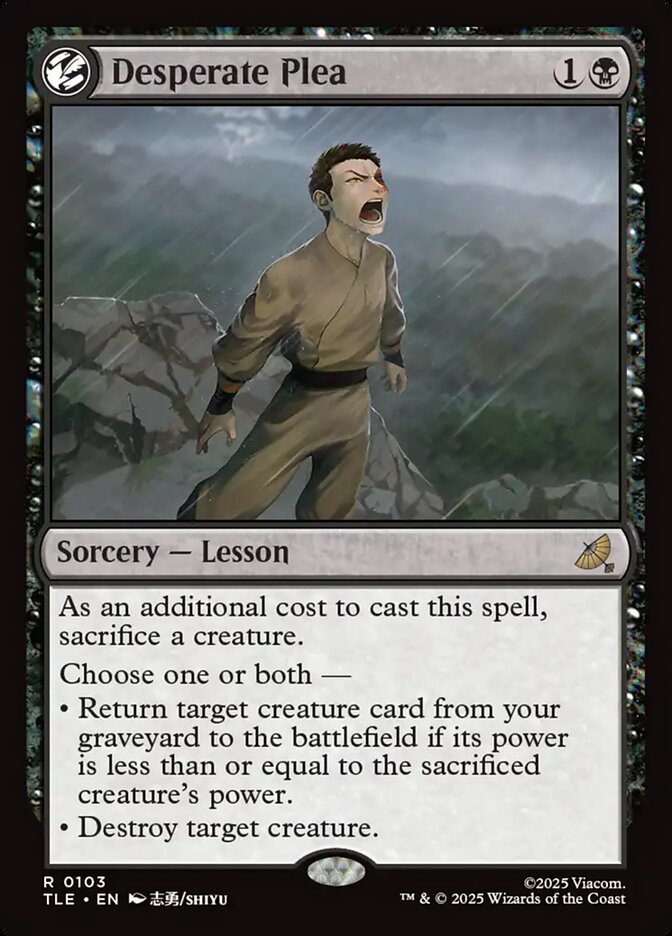 Desperate Plea 103/317 (Avatar: The Last Airbender: Eternal-Legal)  - Foil | Good Games North