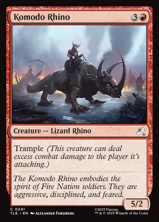 Komodo Rhino 241/317 (Avatar: The Last Airbender: Eternal-Legal)  - Foil | Good Games North