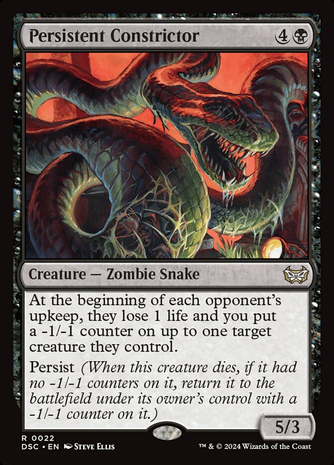 Persistent Constrictor 22/40 (Commander: Duskmourn: House of Horror)  | Good Games North