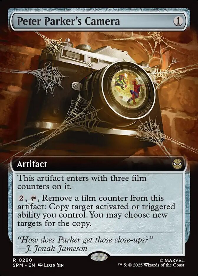 Peter Parker's Camera 280 (Marvel's Spider-Man)  - Extended Art Foil | Good Games North