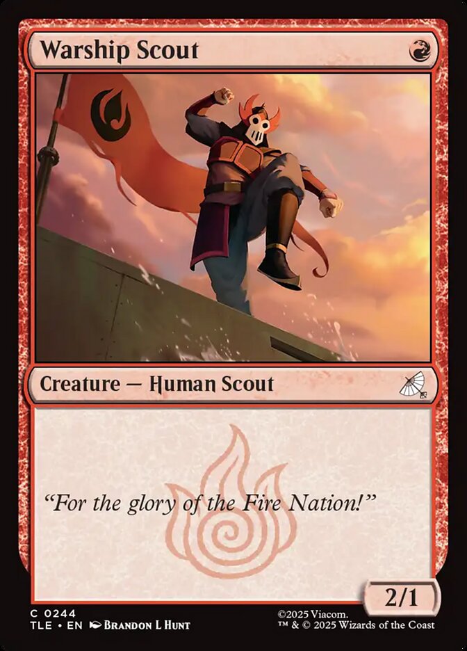 Warship Scout 244/317 (Avatar: The Last Airbender: Eternal-Legal)  - Foil | Good Games North