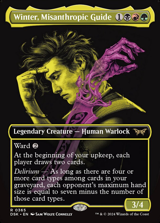 Winter, Misanthropic Guide 365/286 (Duskmourn: House of Horror)  - Borderless Foil | Good Games North
