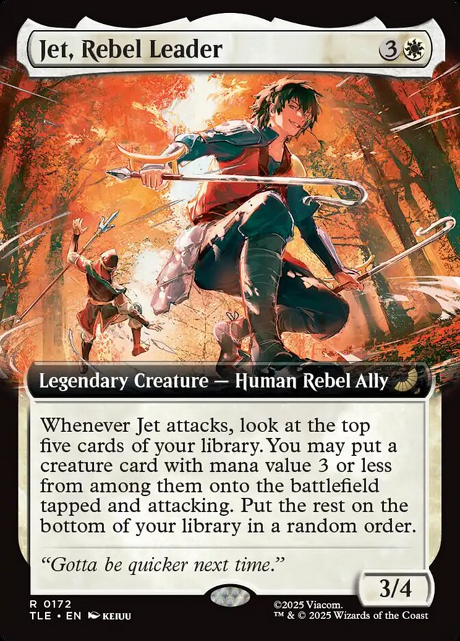 Jet Rebel Leader Extended Art 172 (Avatar: The Last Airbender: Eternal-Legal)  - Foil | Good Games North