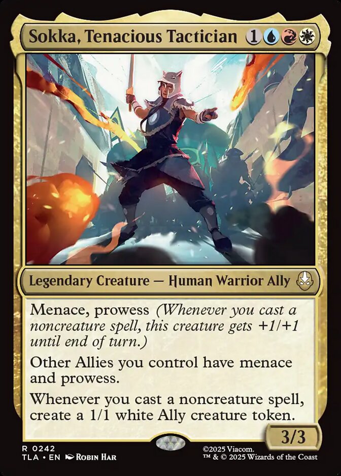 Sokka, Tenacious Tactician 242 (Avatar: The Last Airbender)  - Foil | Good Games North