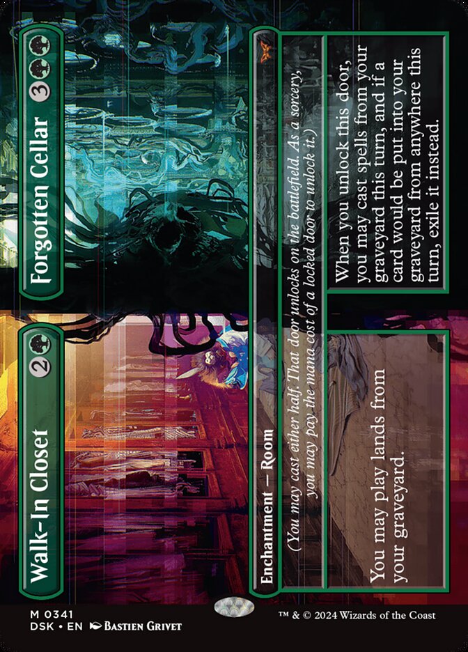 Walk-In Closet // Forgotten Cellar 341 (Duskmourn: House of Horror)  - Borderless Foil | Good Games North