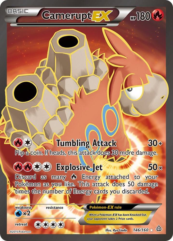 Camerupt EX 146/160 (XY - Primal Clash)  - Holofoil | Good Games North