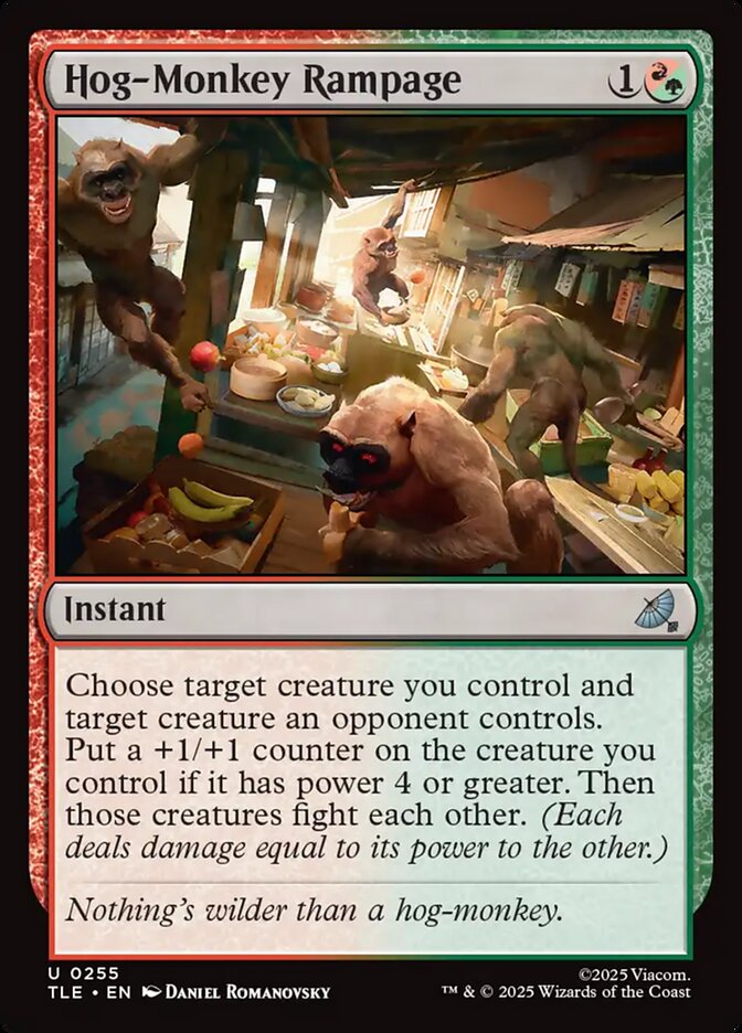 Hog-Monkey Rampage 255/317 (Avatar: The Last Airbender: Eternal-Legal)  - Foil | Good Games North