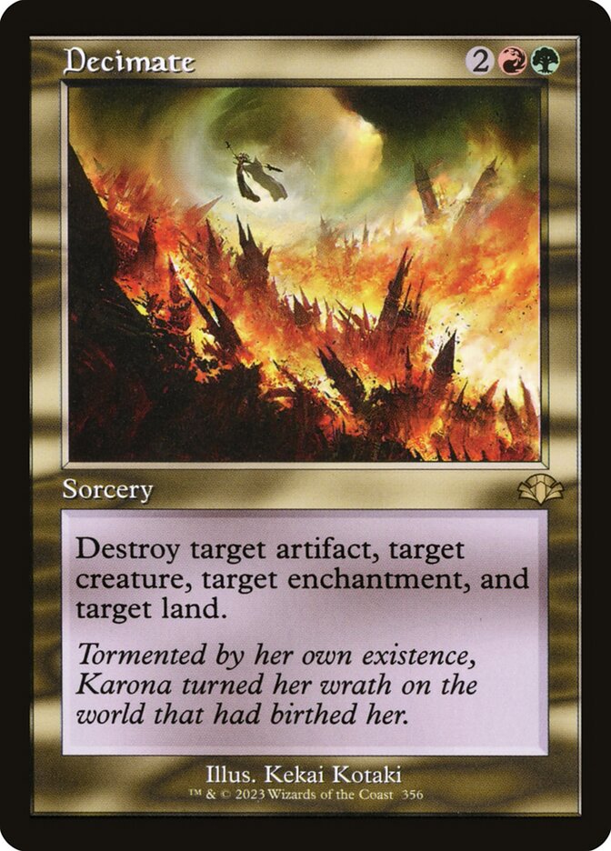 Decimate 356/261 (Dominaria Remastered)  - Retro | Good Games North