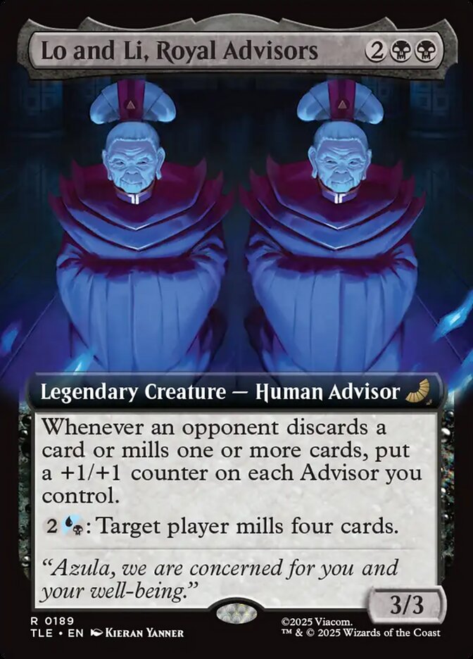 Lo and Li, Royal Advisors 189/317 (Avatar: The Last Airbender: Eternal-Legal)  - Extended Art Foil | Good Games North