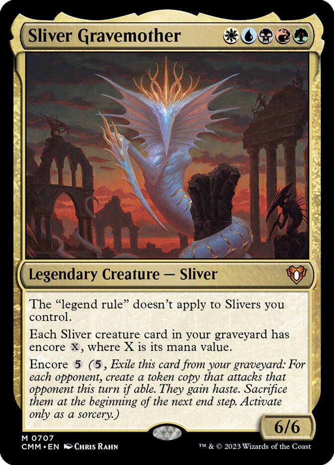 Sliver Gravemother 707 (Commander Masters)  - Foil | Good Games North