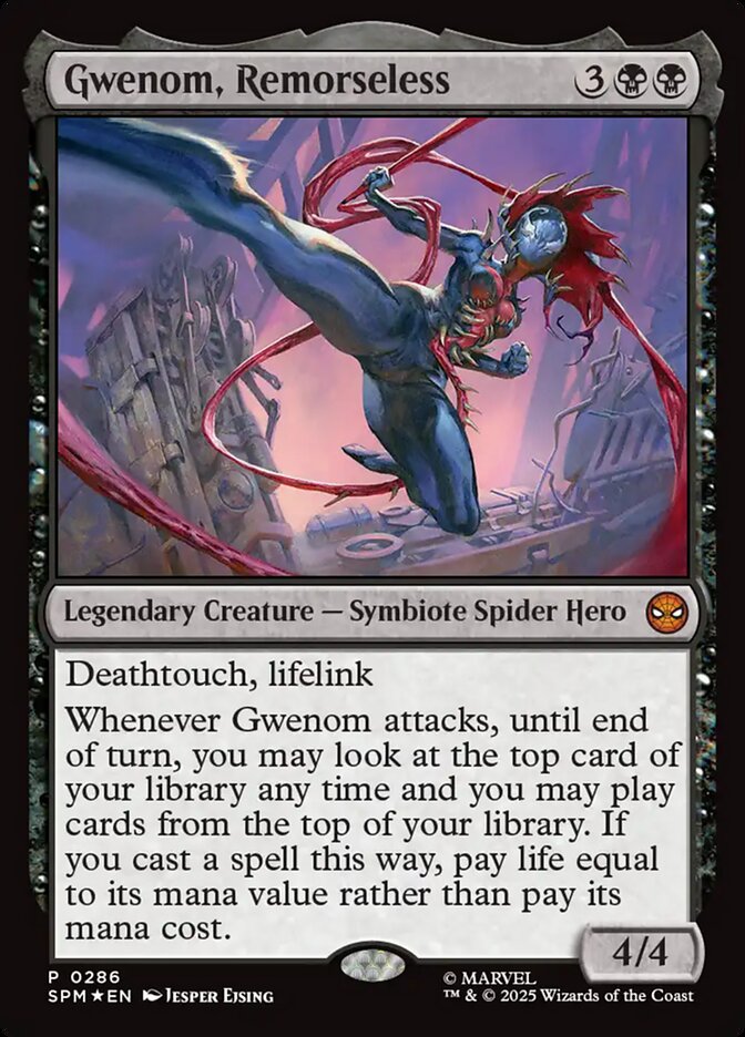 Gwenom Remorseless 286 (Unique and Miscellaneous Promos)  - Foil | Good Games North
