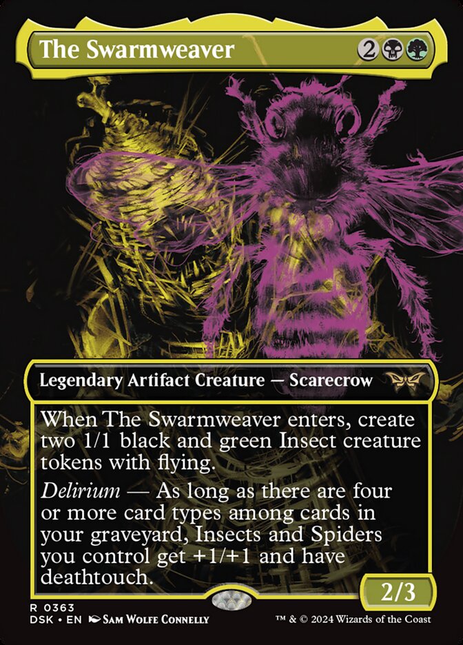 The Swarmweaver 363/286 (Duskmourn: House of Horror)  - Borderless Foil | Good Games North